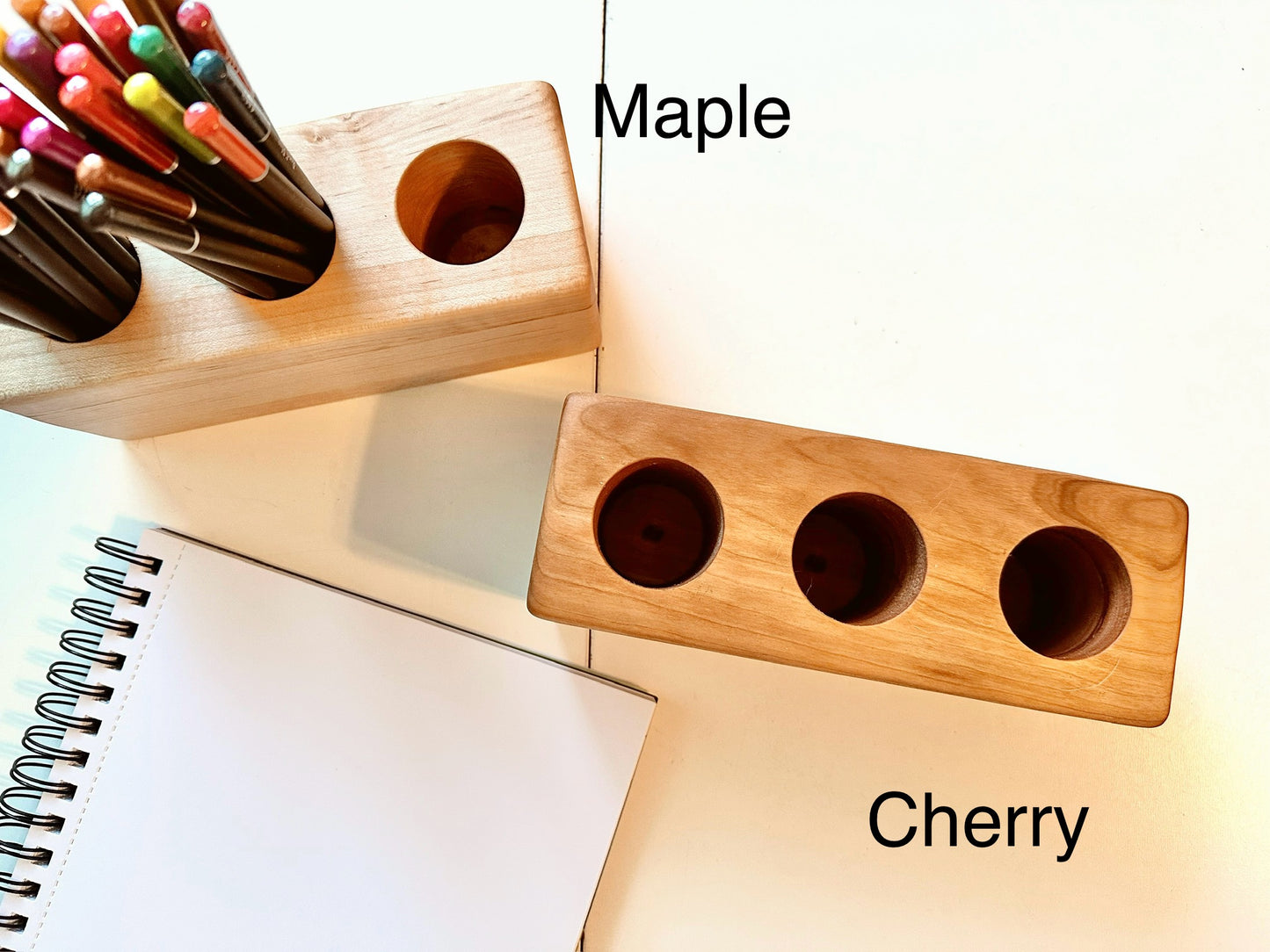 Minimalist Waldorf art supplies holder