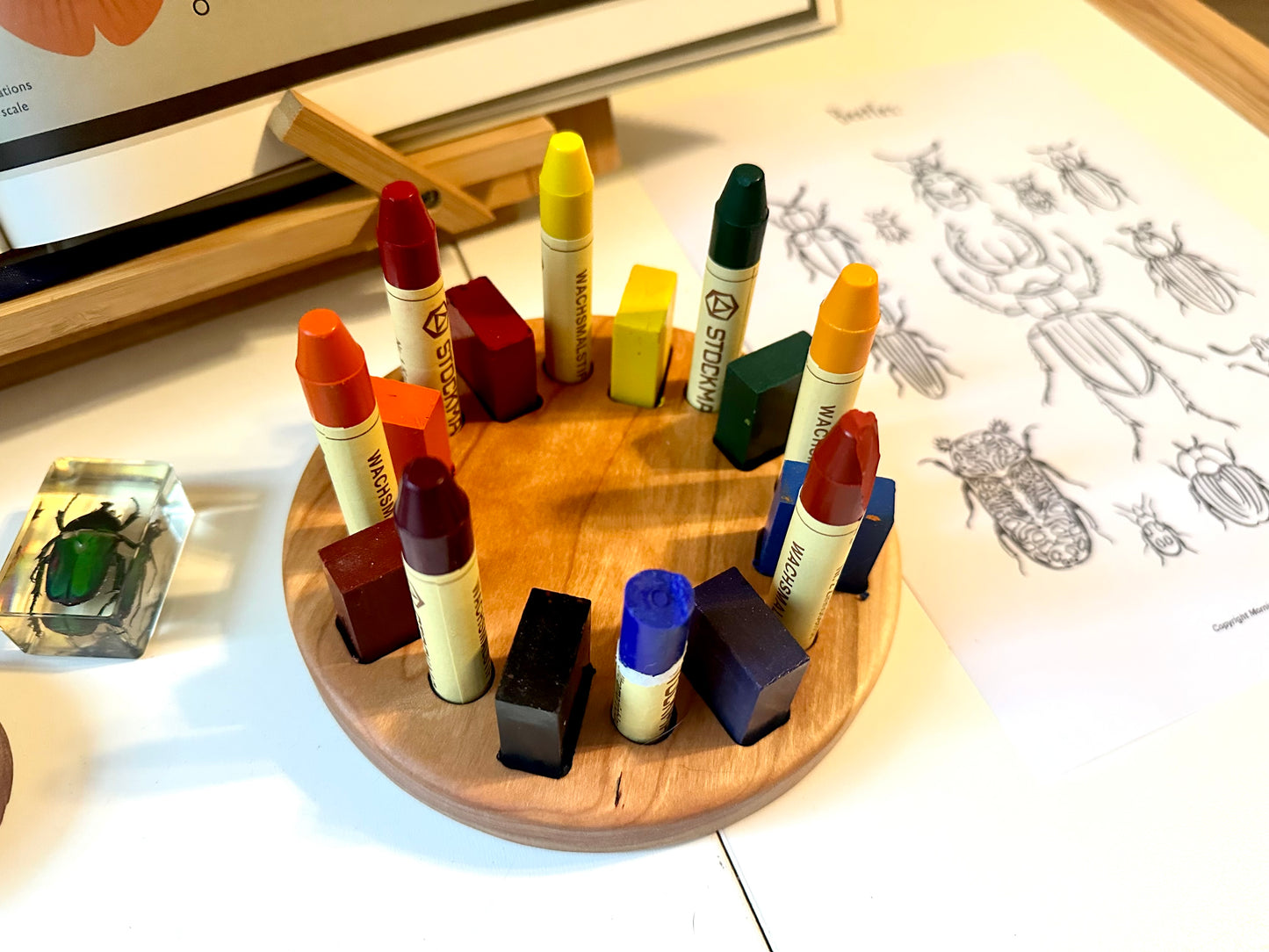 Waldorf Stockmar circle crayon holder