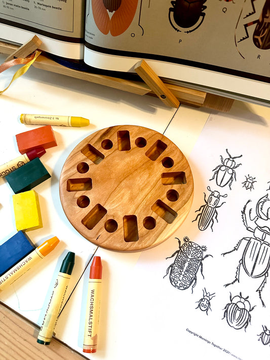 Waldorf Stockmar circle crayon holder