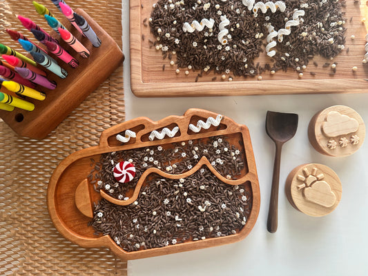Hot Cocoa Mug sensory tray