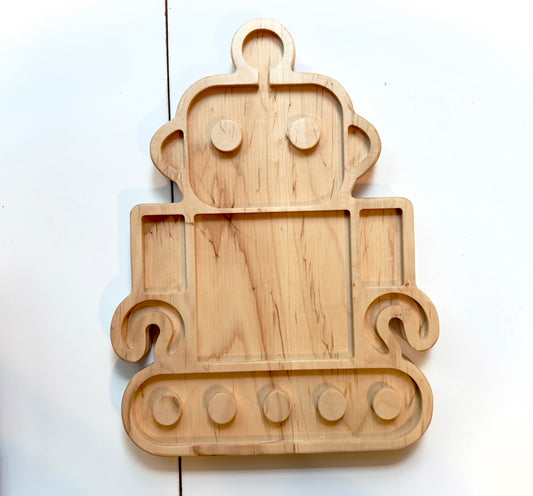 ROBOT maple wood sensory tray