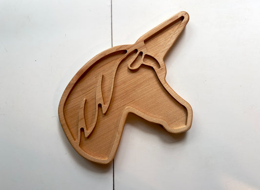 UNICORN maple wood sensory tray