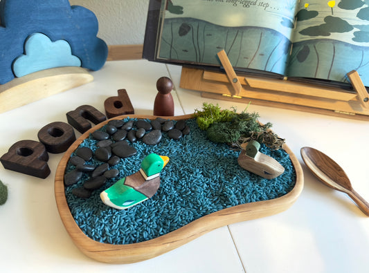 Pond playscape sensory tray