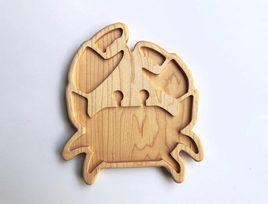 Crab maple wood sensory tray