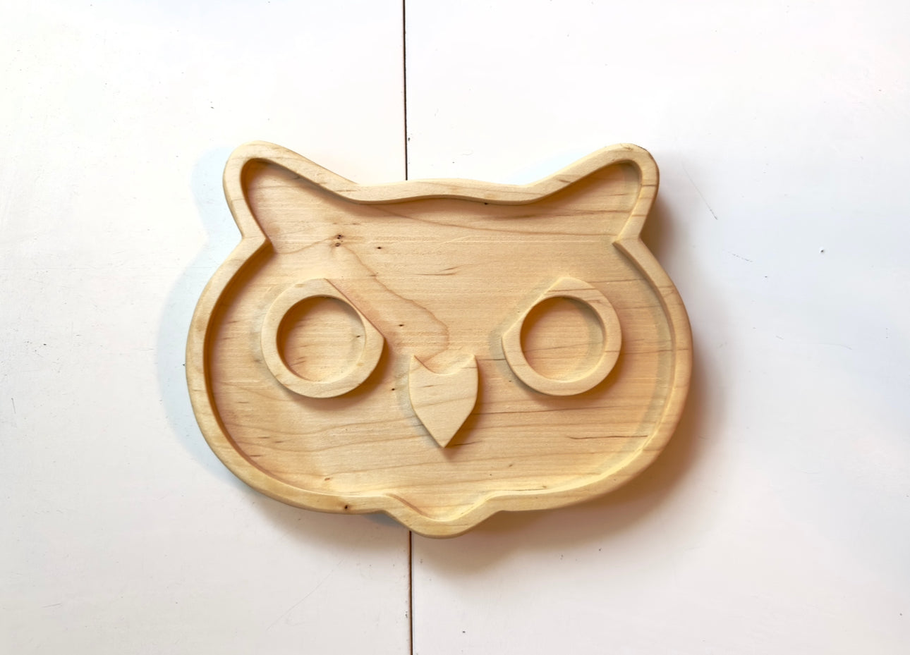 OWL maple wood tinker tray