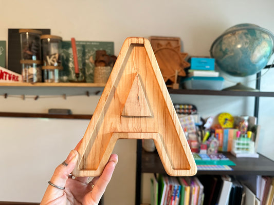 Any Alphabet Uppercase LETTER play tray