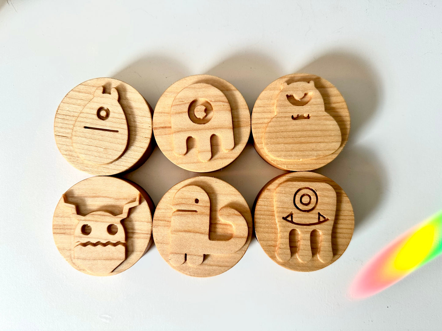 MONSTERS play dough stamp set