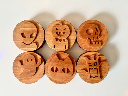 Spooky gang play dough stamp set