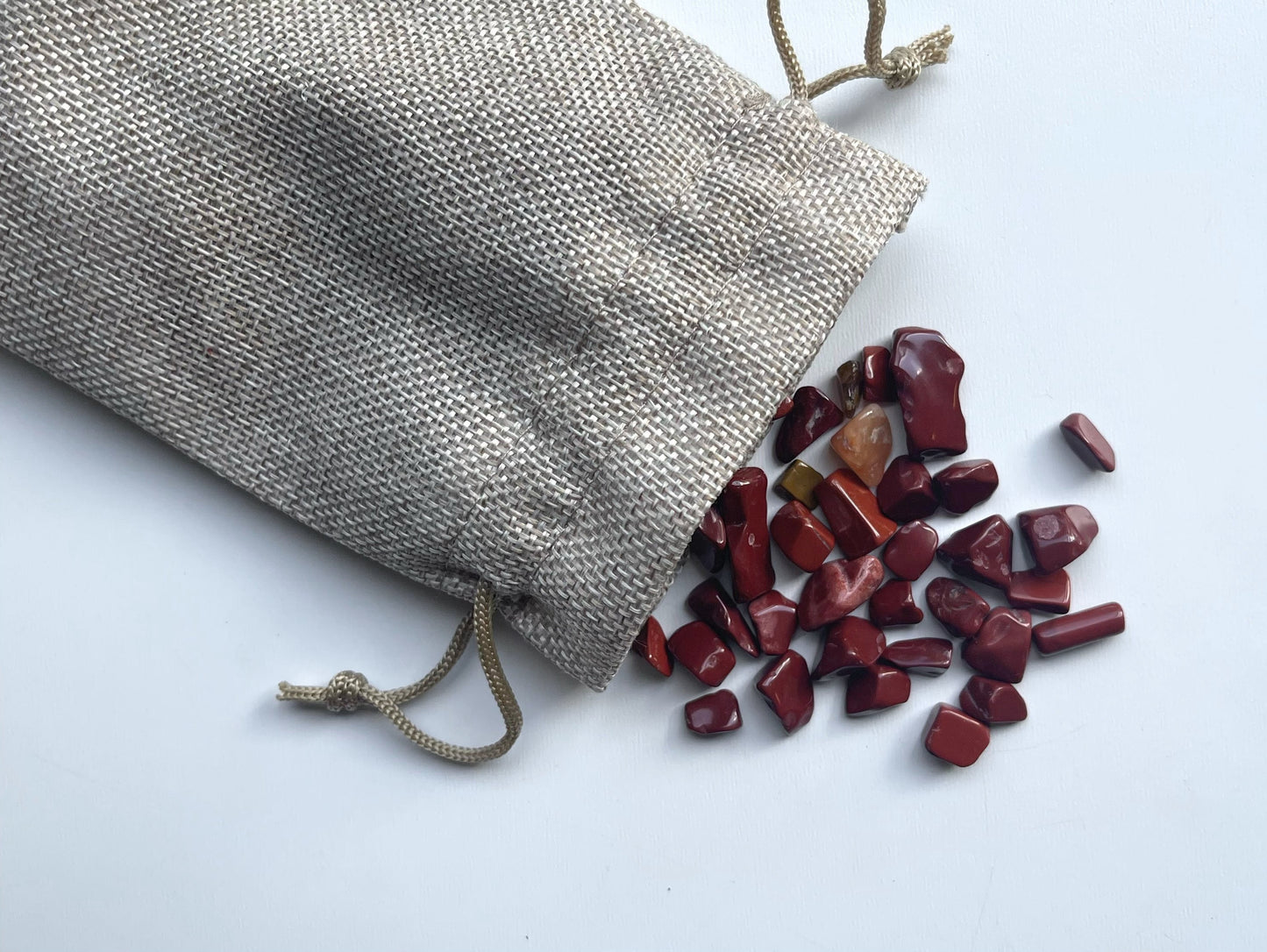 Red Jasper gemstone chips sensory filler 4oz