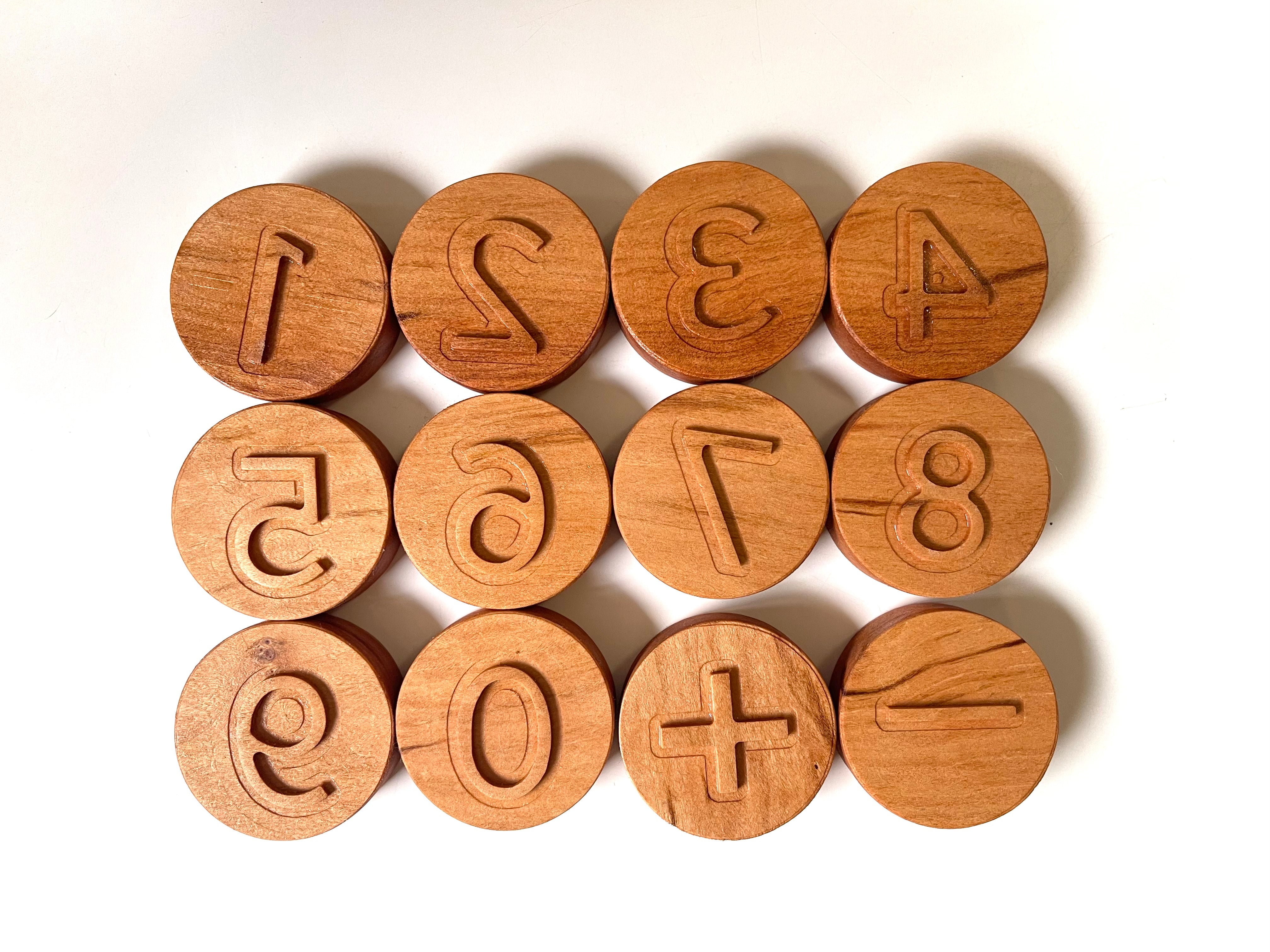 Numbers play dough stamp set – Barn Owl Kids