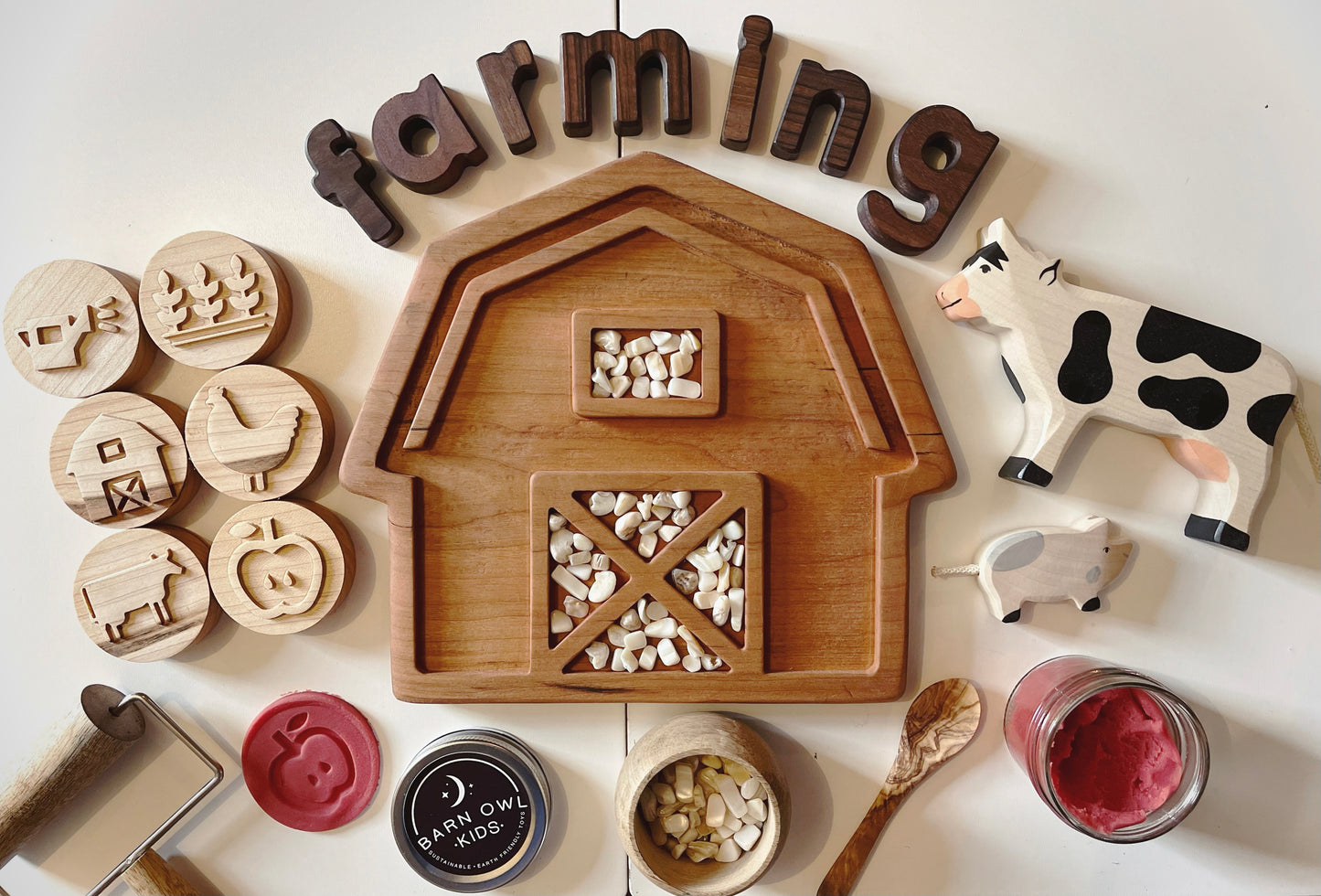 BARN cherry wood Tinker sorting TRAY