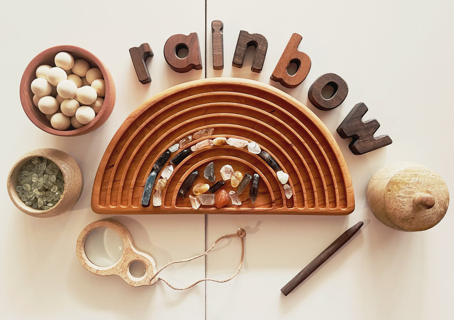 Classic Rainbow sorting board with trinket pocket