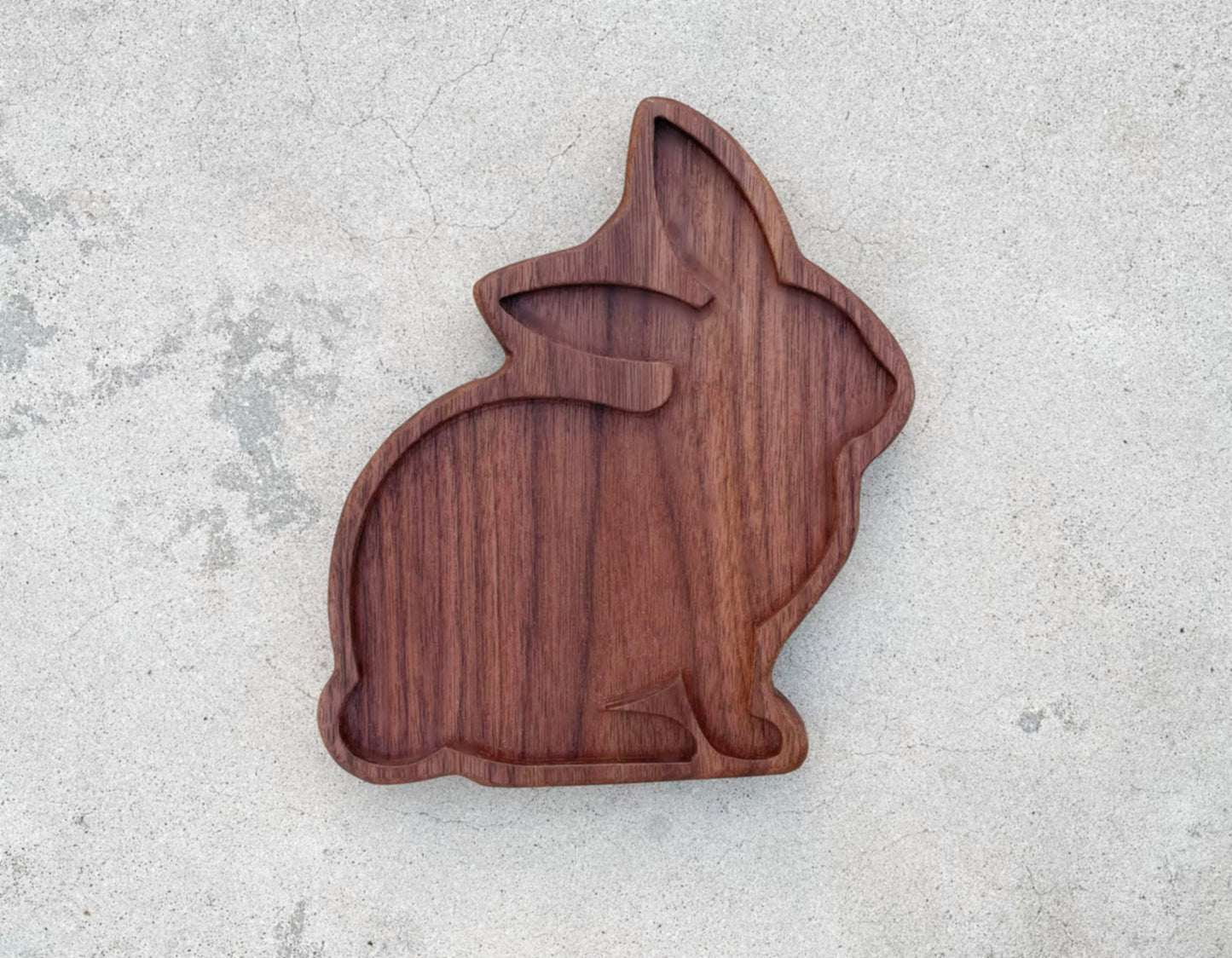 RABBIT Walnut Wood sensory tray