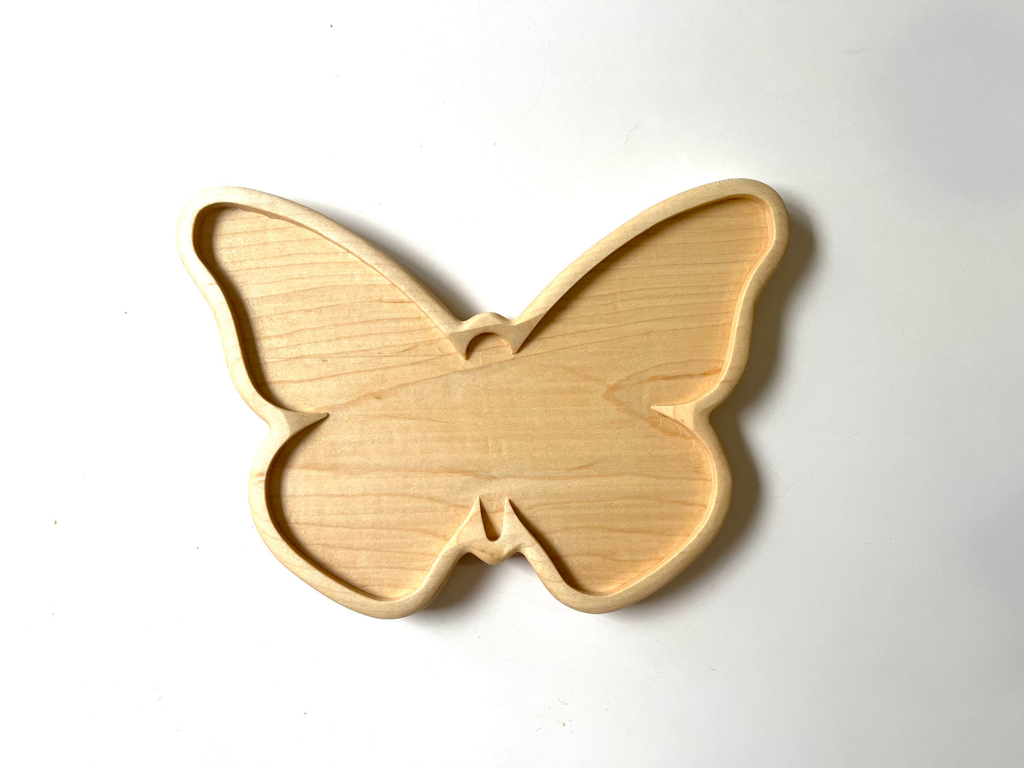 Butterfly maple wood sensory tray