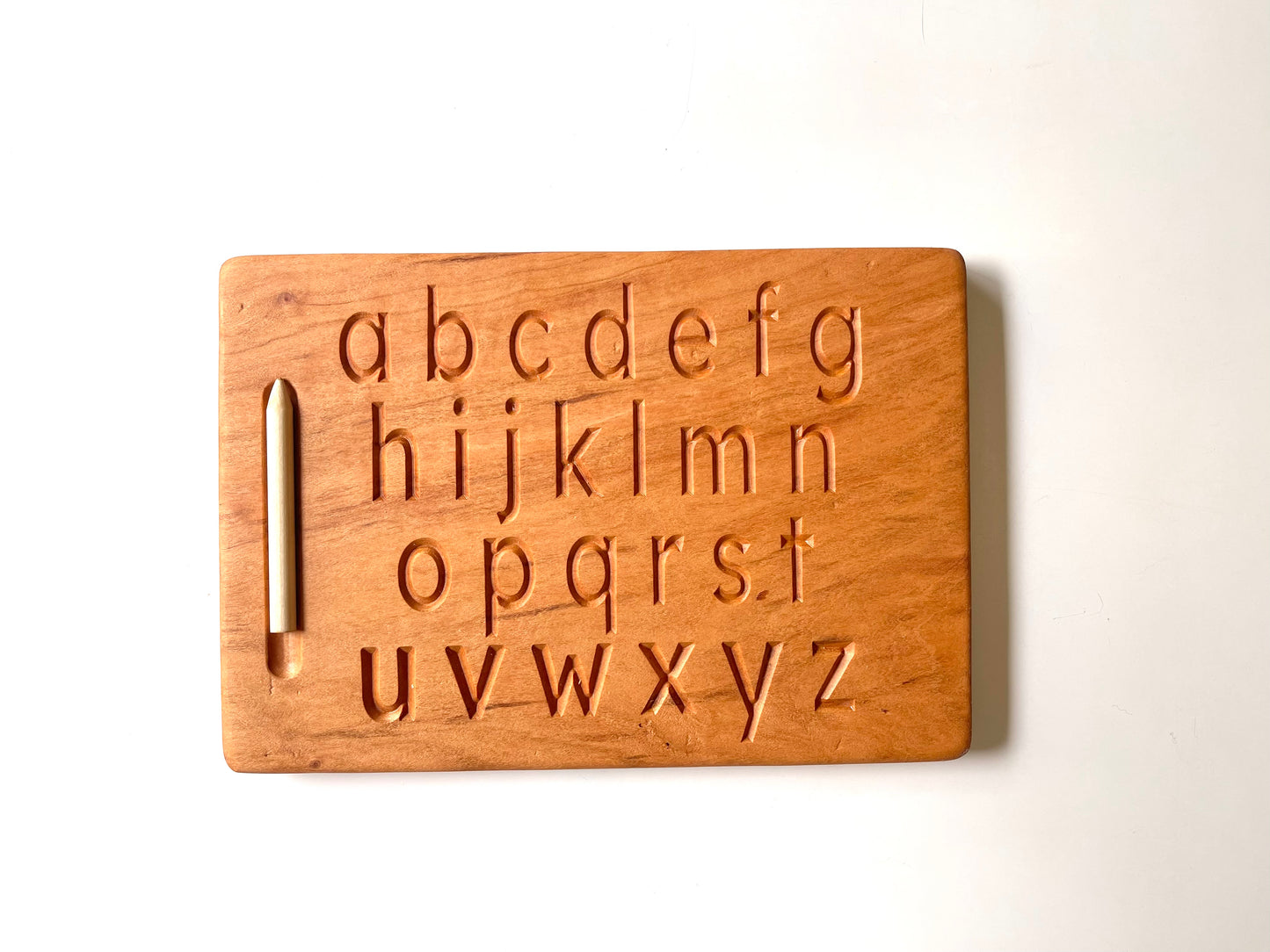 Double sided Alphabet tracing board with stylus