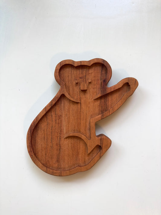 Koala cherry wood sensory tray