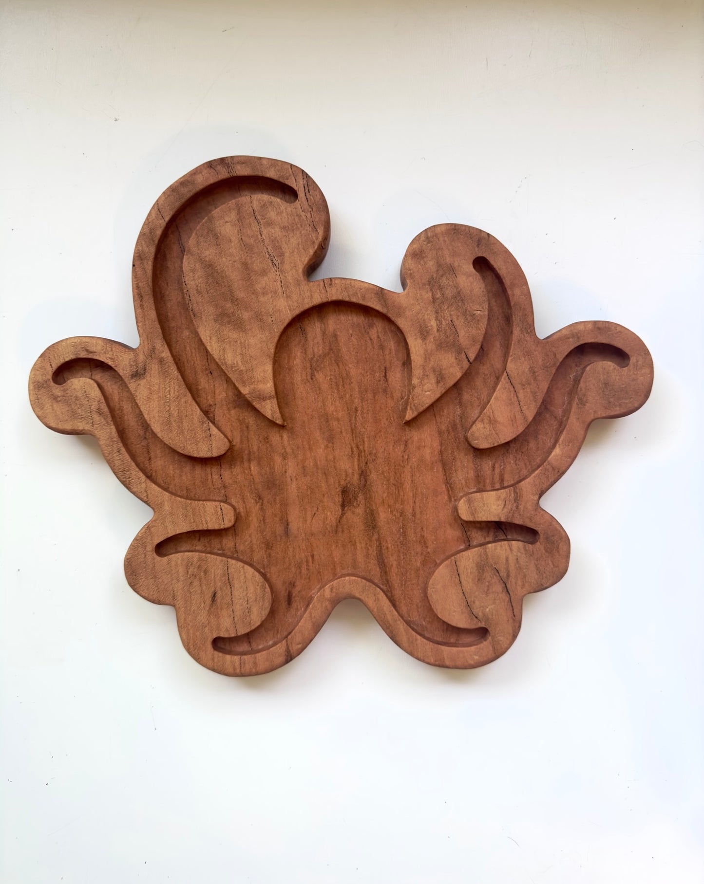 Octopus cherry wood sensory tray