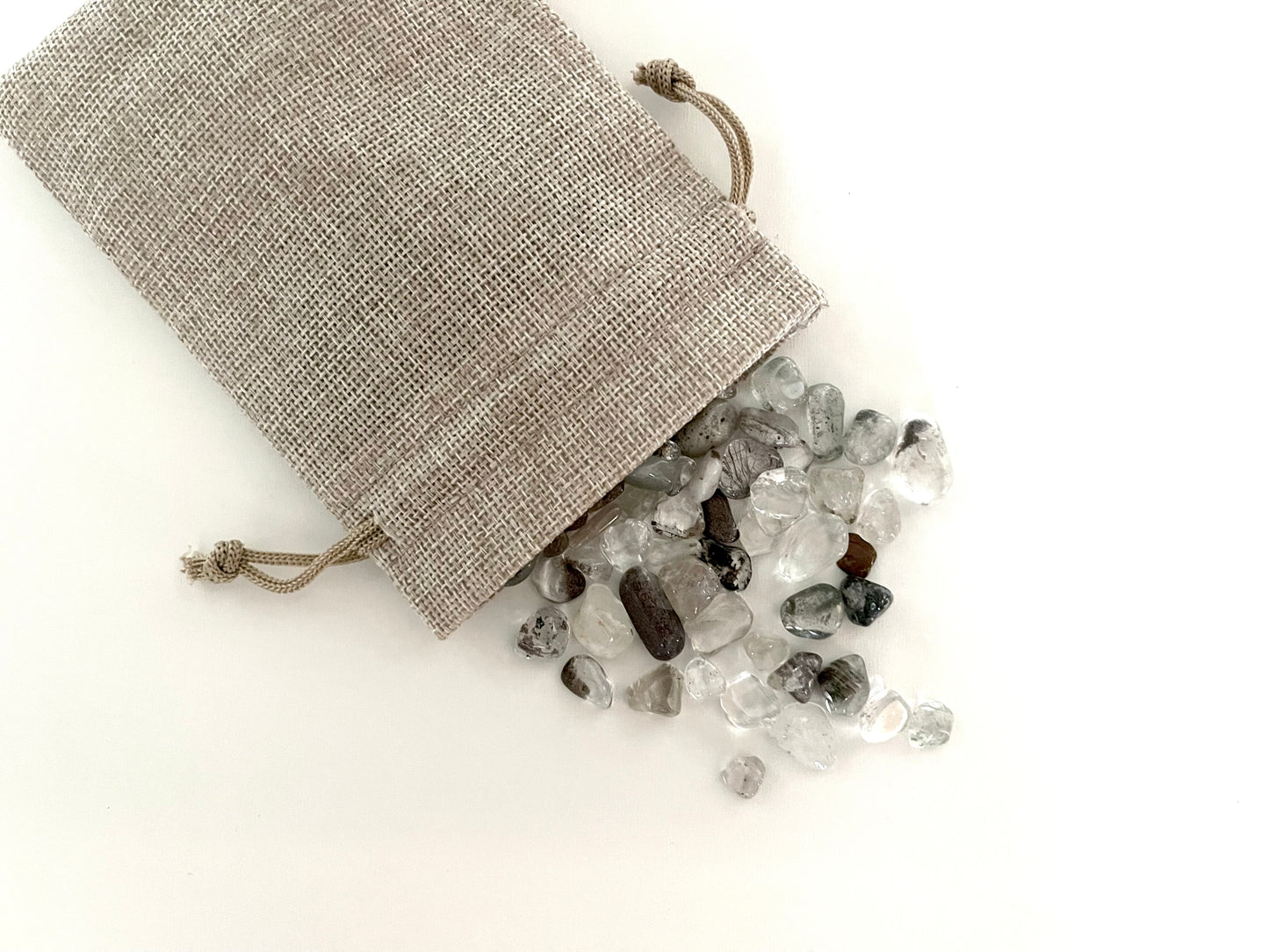 Ghost quartz crystal chips sensory filler 5 oz