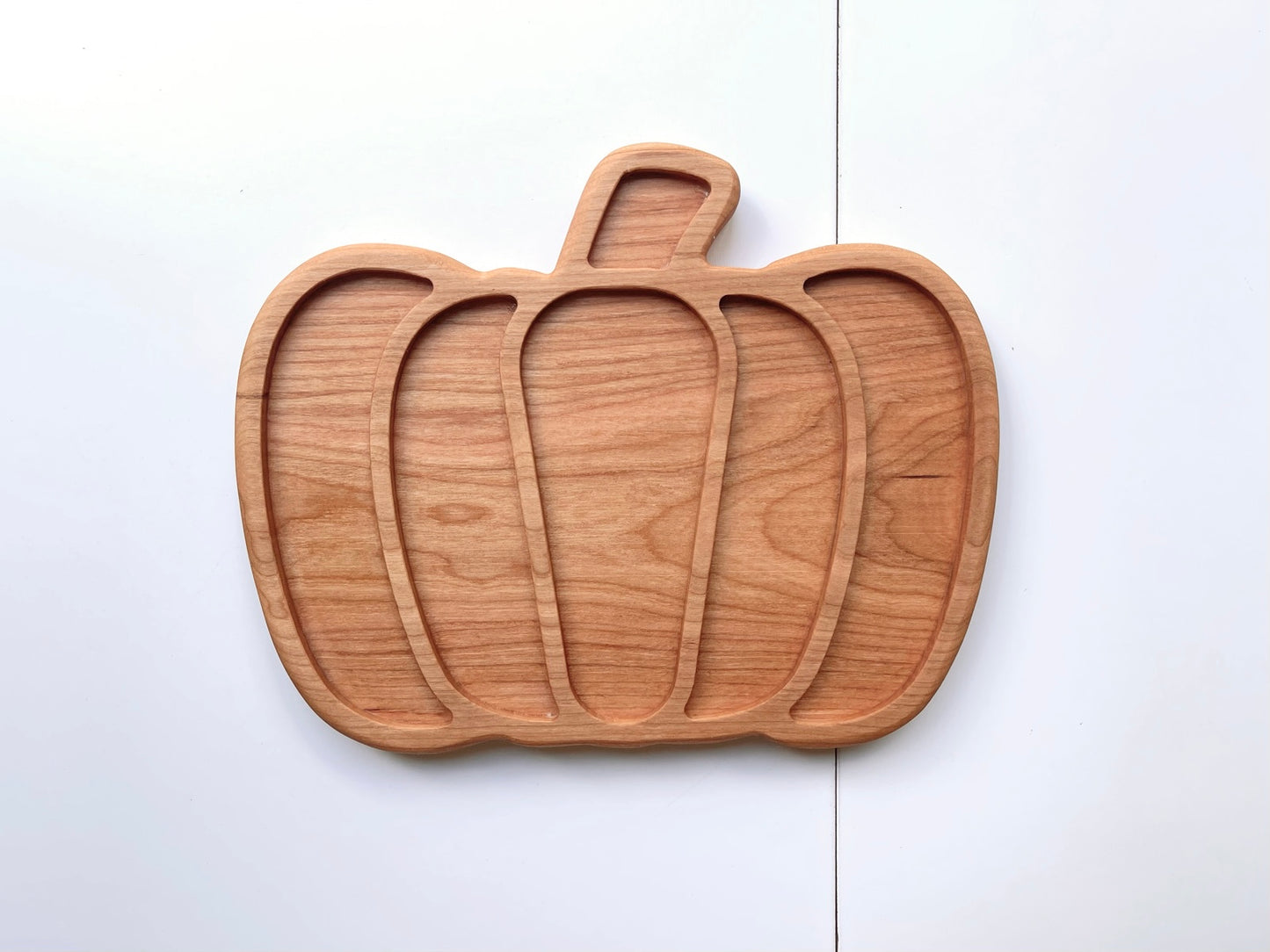 Heirloom Pumpkin cherry wood tray