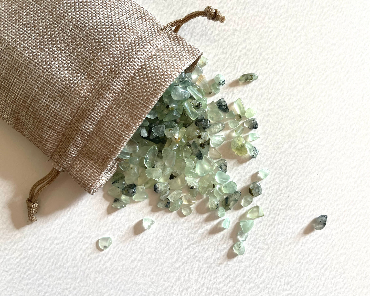 Green Aventurine gemstone chips sensory filler 5oz