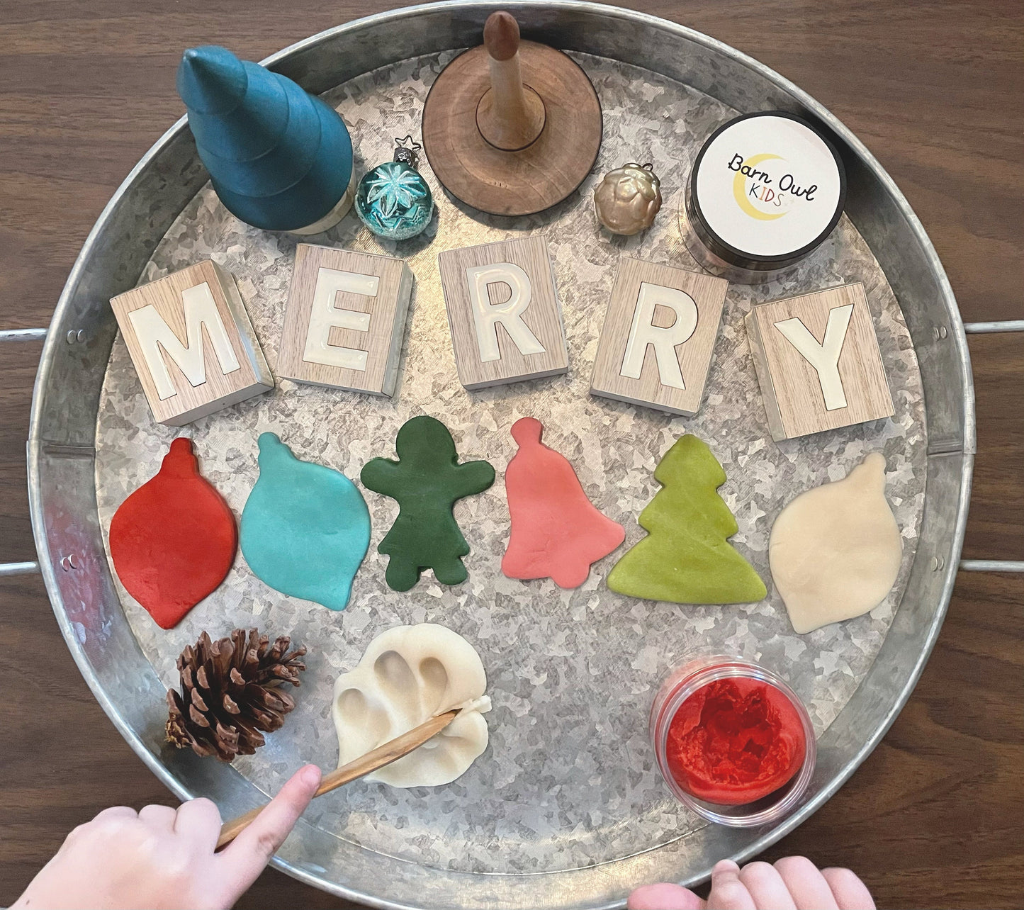 MERRY & BRIGHT Play Dough scented CHRISTMAS Set